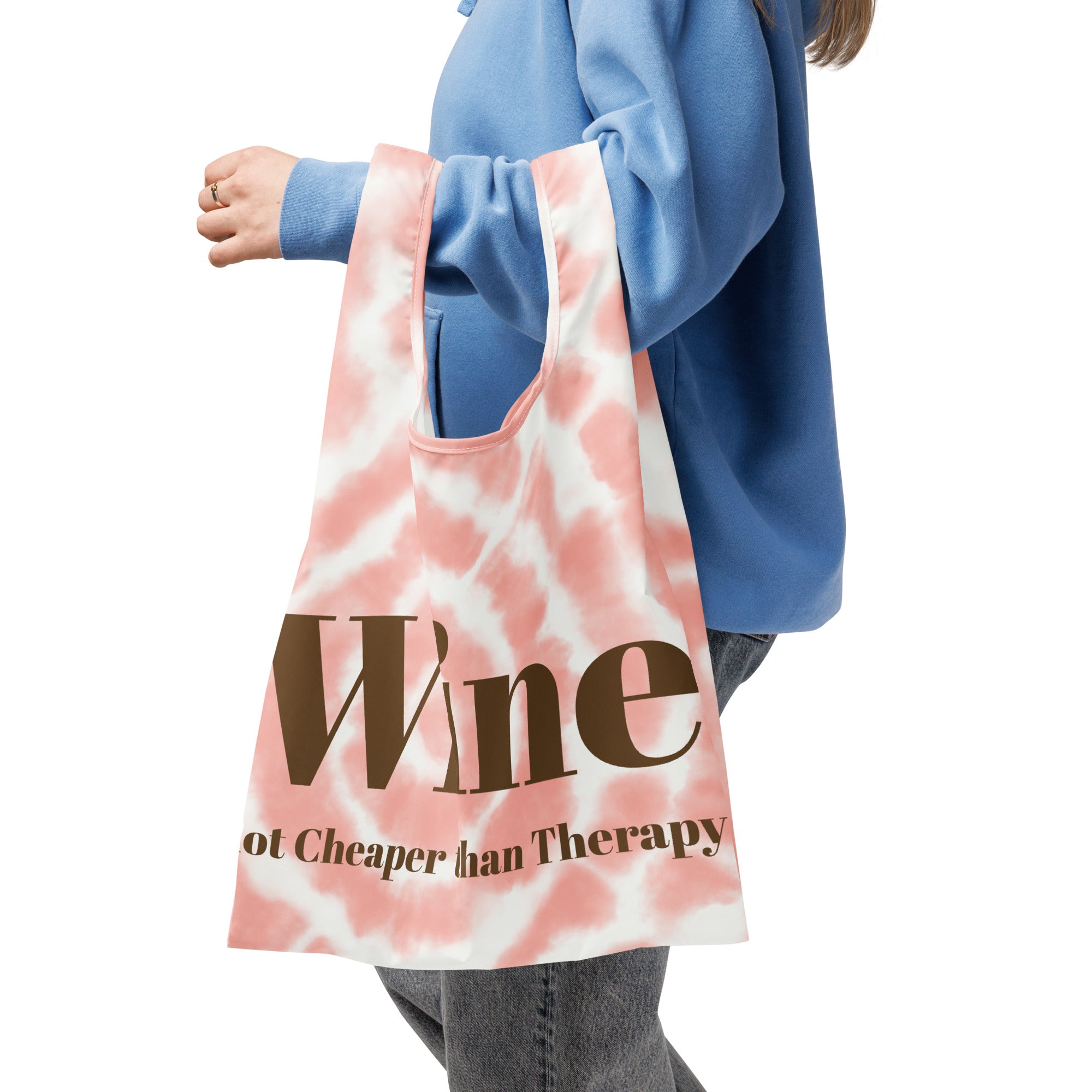 Wine Therapy Shopping Bag - Cheaper Than Therapy - Bag & Bard