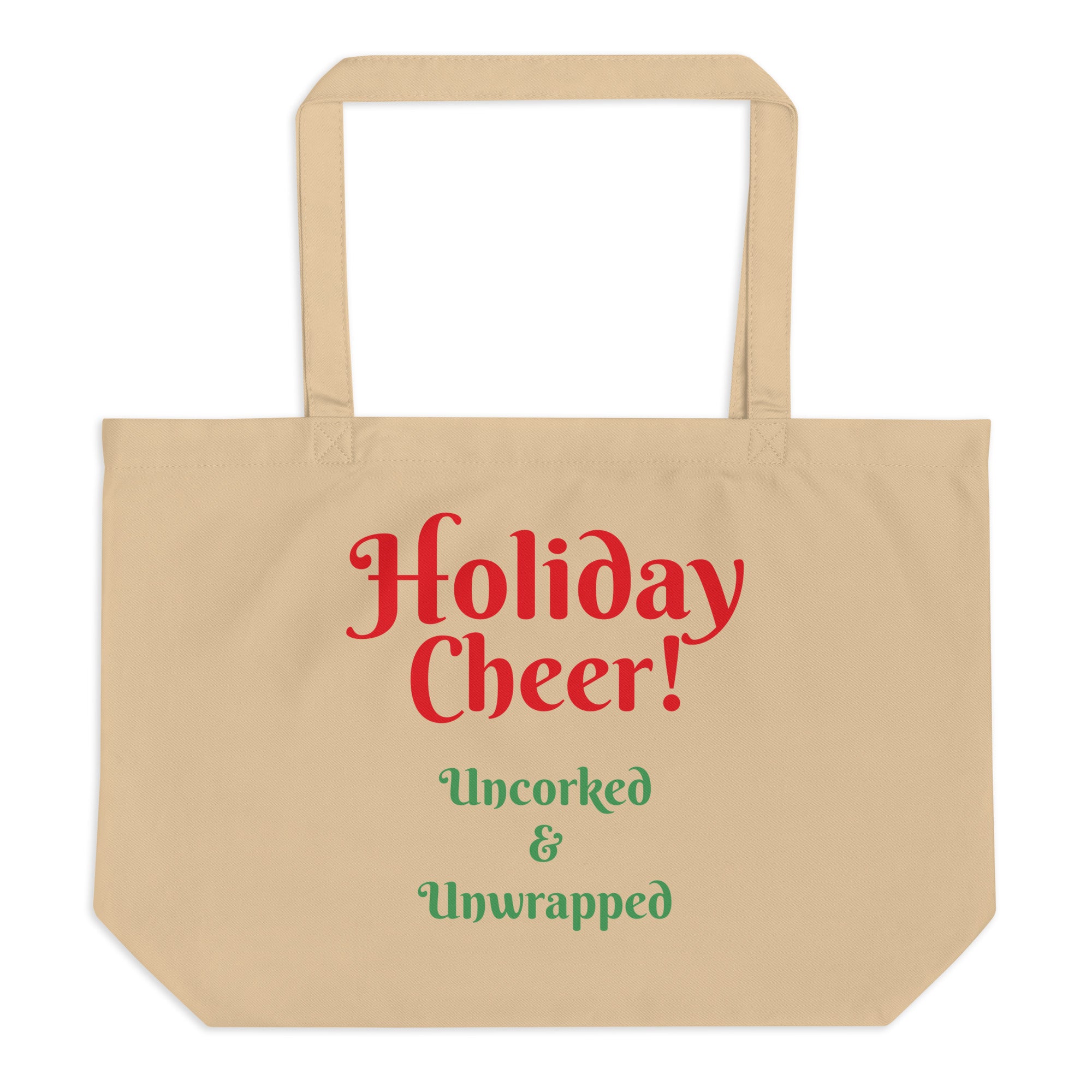 Cotton Holiday Cheer - unique bag to shop with and bring in the holiday season.