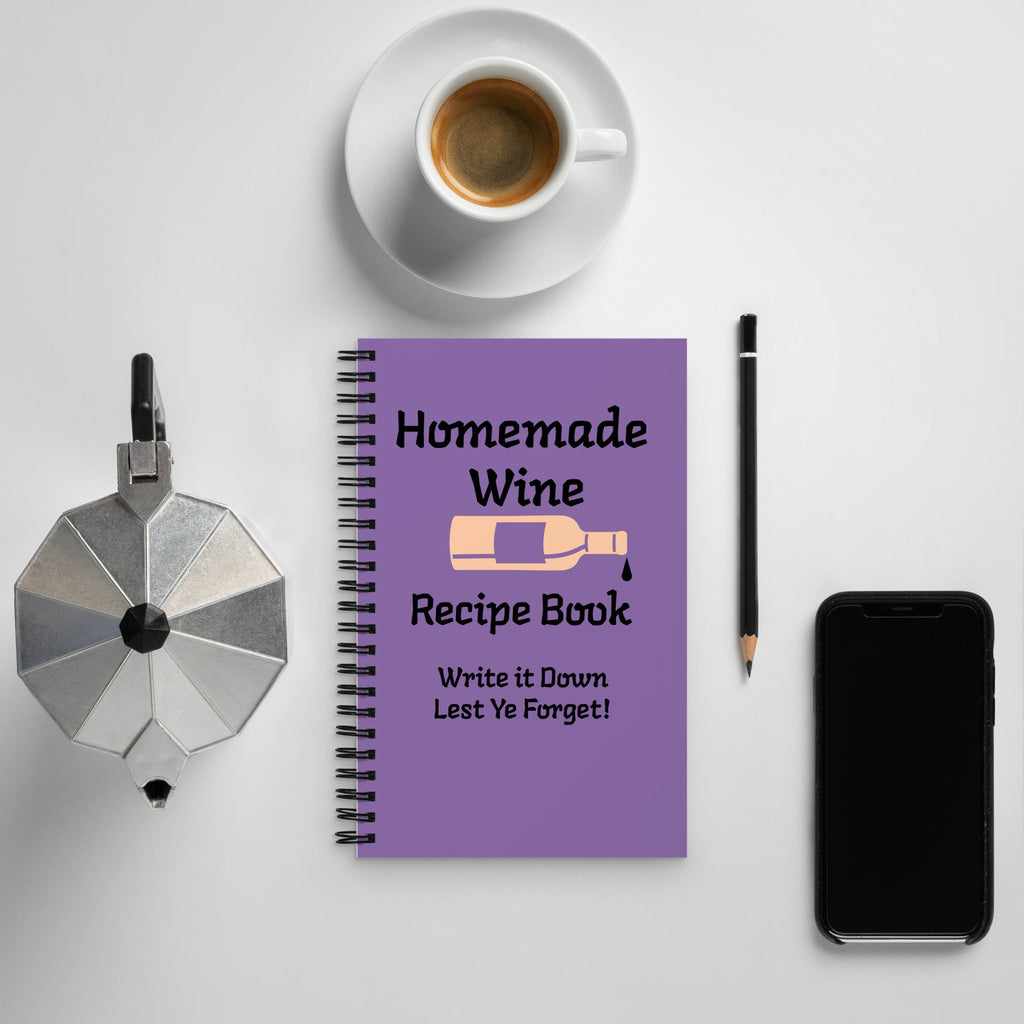 Homemade Wine Recipe Notebook - Write it Down - Bag & Bard