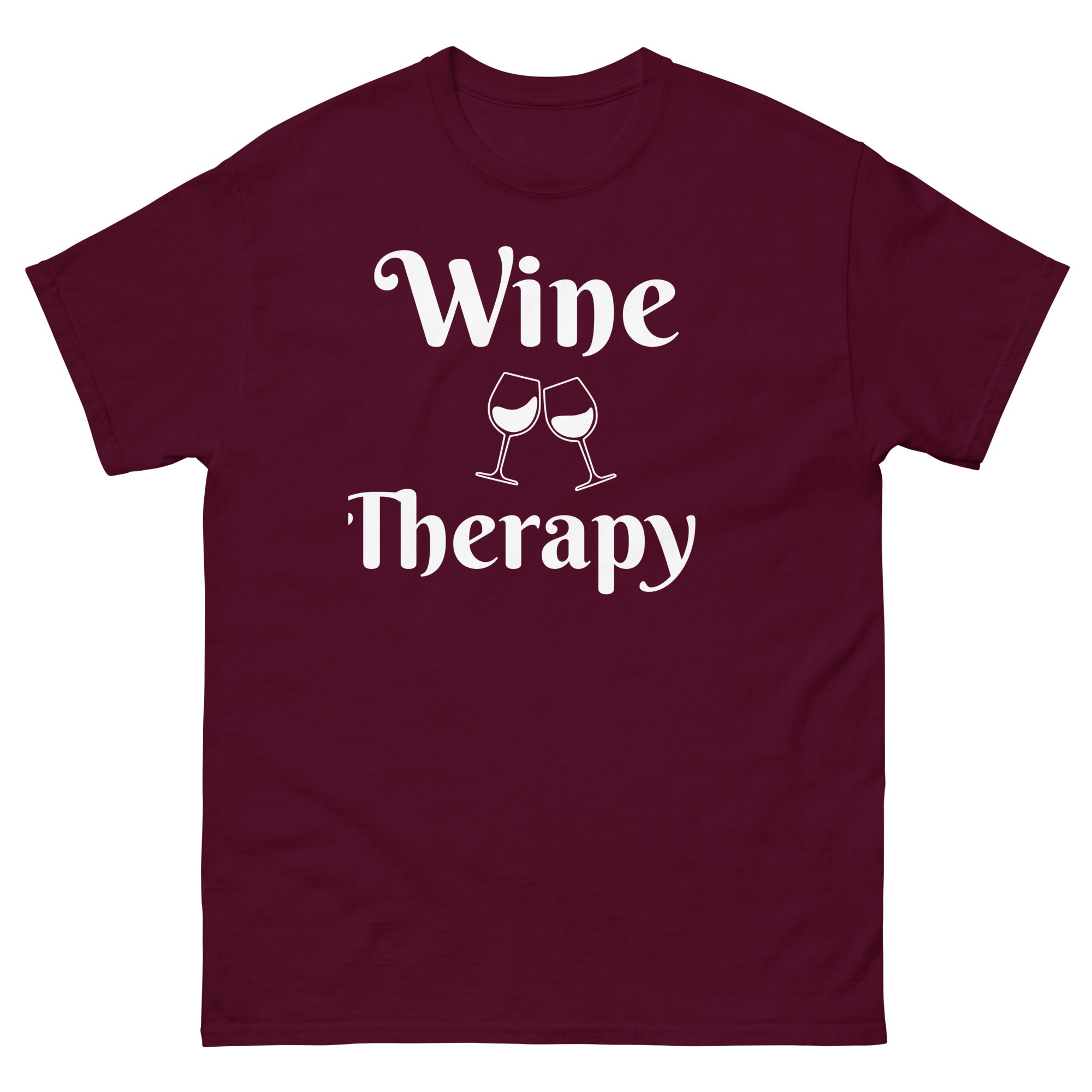Wine Therapy Tee - Unisex Therapy Shirt - Wine Helps Shirt - Bag & Bard