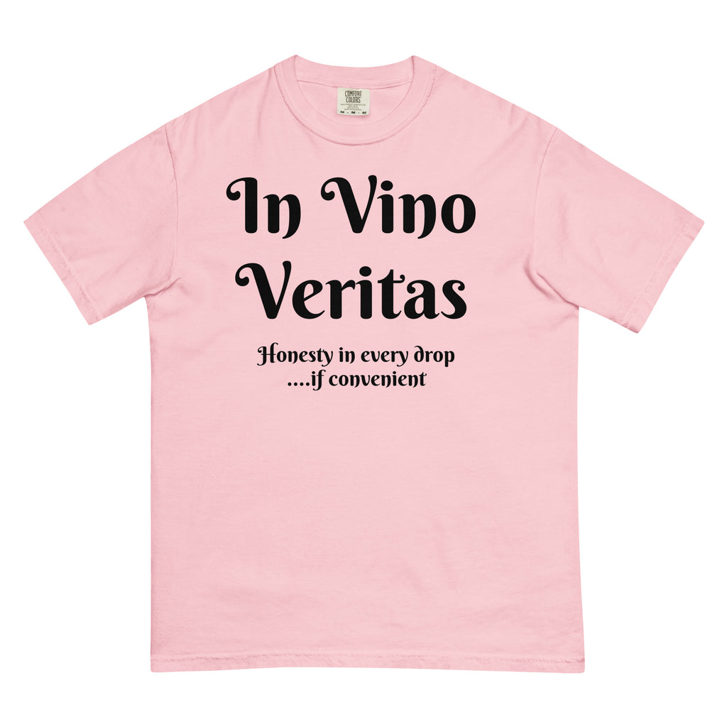 Bag & Bard tee featuring wine-themed truth quote in gothic font—perfect for rebels and romantics.”
