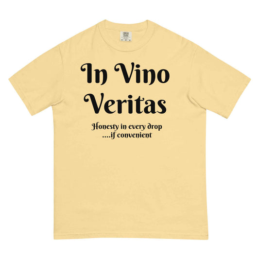 Bag & Bard tee featuring wine-themed truth quote in gothic font—perfect for rebels and romantics.”
