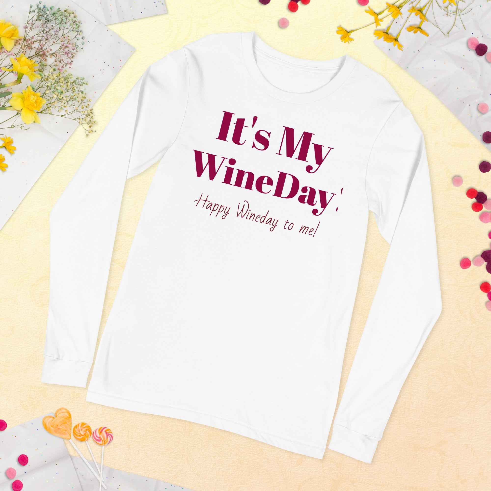 It's My Wineday unisex Long Sleeve Tee